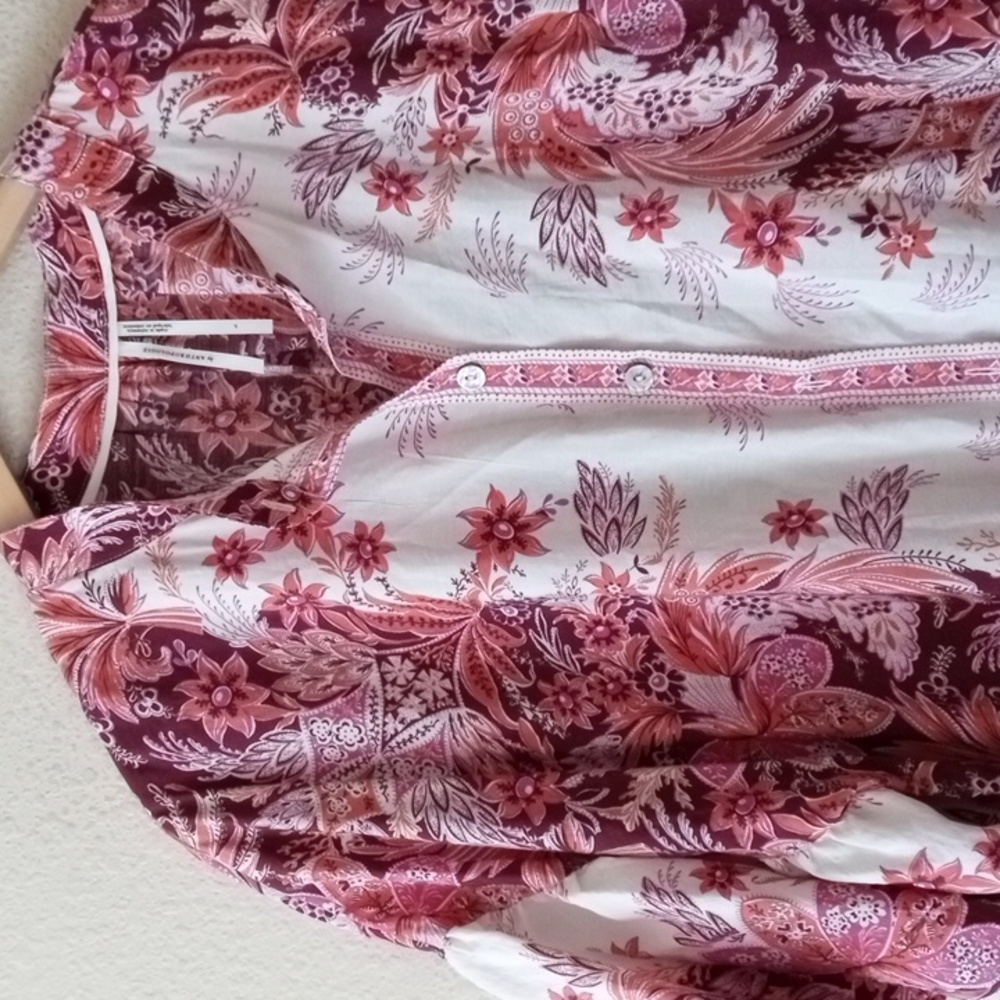 Floral Pink Print Short Dress with Belt - Picture 3 of 8